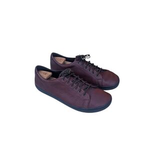 Birchbury Bramfords barefoot sneaker shoes, soft brown leather minimalist Sz 12